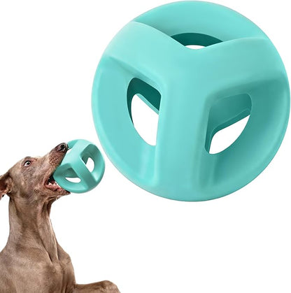 Fida Natural Rubber Dog Balls for Aggressive Chewers, Durable Dog Chew Toys for Large Dogs, Interactive Fetch & Tug of War Toys for Medium Large Breed Non-Toxic Dish Washable,4.5 * 4.5"