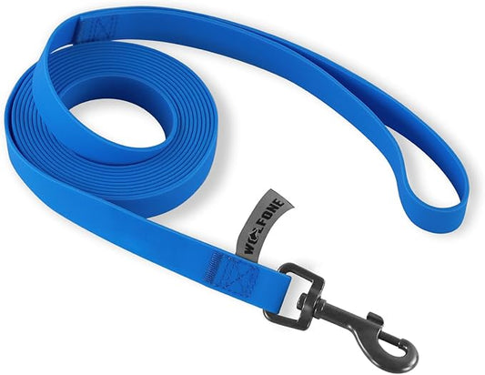 Wolfone 5ft Blue Long Leash - Waterproof Training Dog Leash for Recall, Swimming, Camping, Beach, Hunting, Walking
