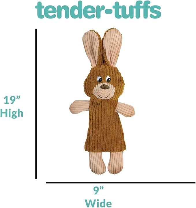 SmartPetLove Snuggle Puppy Tender-Tuffs Whisper Rabbit Crinkle Dog Toy, Water Bottle Cover Dog Toy for Small Dogs, Durable, TearBlok, Quiet, Interactive Dog Chew Toy