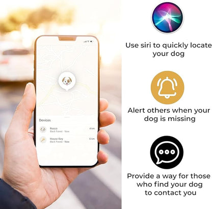 Pup Culture AirTag Holder - Lightweight, Protective Case for Dog & Cat Collars - Track Pets with Apple AirTag