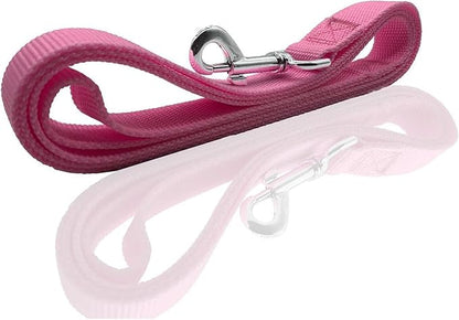 Nylon Dog Leash 8 Feet Long, Walking Training Dog Leashes for Medium Large Dogs
