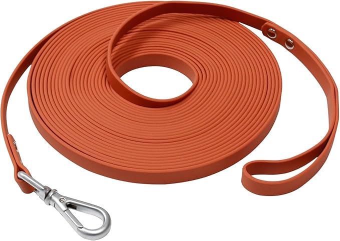 Long Dog Leash Waterproof Recall Training Lead Outdoor Long Line Great for Training, Beach, Play, Camping, or Backyard