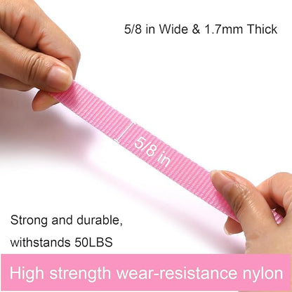 6 FT Puppy Leashes, Strong Traditional Style Leash with Easy to Use Collar Hook,Dog Lead Great for Small and Medium and Large Dog (Pink, 5/8 in x 6 ft)