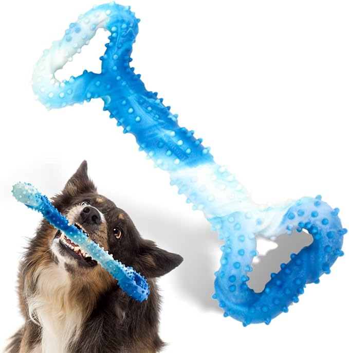 Dog Toys for Aggressive Chewers Large Dog Toys with Convex Design Natural Rubber Tug-of-war Toy for Energetic Dogs Medium Large Dogs Tooth Clean