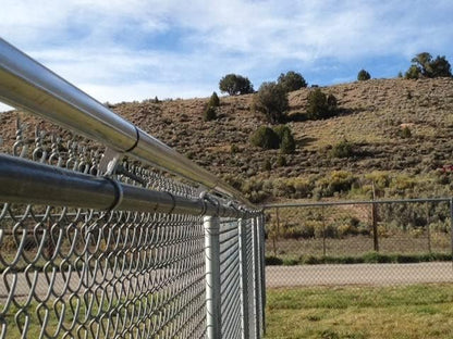 Coyote Roller 8 Foot Kit - Keep Pets Contained, Coyotes Out - Cats, Dogs, Coyotes - Chain Link