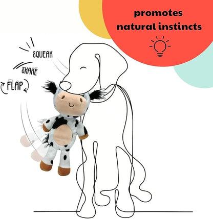 Huxley & Kent Slappies for Dogs | Squiggly Squid (Small) | Squeak & Shake Dog Toy | No Stuff Squeaky Toy, TPR Ball in Head | Simulates Hunting Nature for Dogs