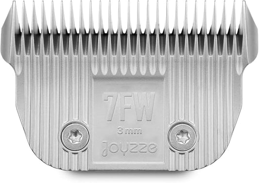 JOYZZE Raptor/Falcon Series A Wide Blade - Professional Grade Dog Clipper Grooming Blades, Detachable, Replacement - Stainless Steel, Coated Ceramic, (A Series #7FW)