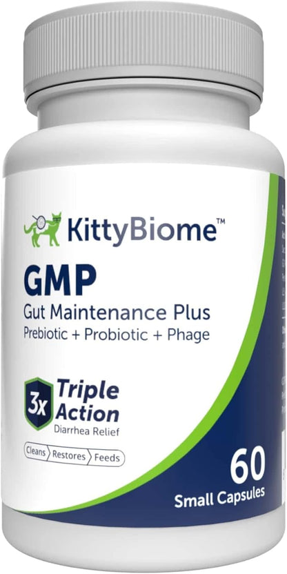 AnimalBiome Cat Probiotics - GMP Prebiotics and Probiotics - Reduces Diarrhea Flareups for Cats - KittyBiome