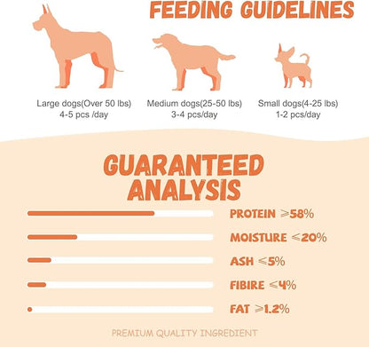 Pawmate Dog Treats Chicken Wrapped Beef Cartilage w/Calcium Supplement, Rawhide Free Dog Chews Long Lasting, Grain Free Healthy Training Treats Snacks for Small Medium Large Dogs, 12 Counts, 10.6 oz