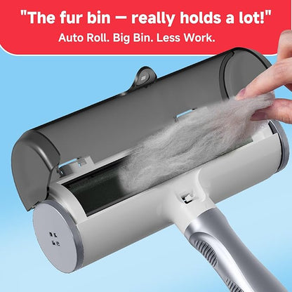 NVNAN Pet Hair Remover & Pet Grooming Gloves Set - Deshedding Brush for Cats/Dogs, Reusable Lint Roller Brush for Cats,Dogs - Furniture, Car, Couch, Clothes and Bedding