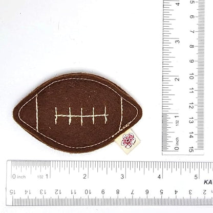 Catnip Toy – Football Shape, Organic Catnip, 100% Wool Felt, Grown & Made in The USA - Football