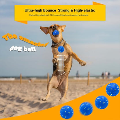 LIEVUIKEN Dog Balls Toys for Aggressive Chewers, Indestructible Durable Bouncy Floating Balls for Dogs to Fetch, Durable Solid Rubber Ball for Training Dog(2 Pack)