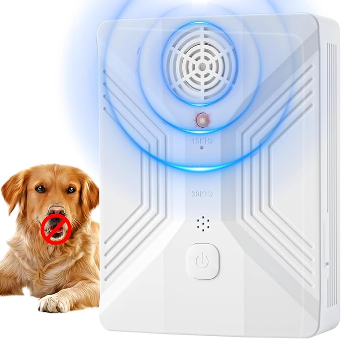 Anti Barking Devices, 3 Modes Ultrasonic Bark Box, Dog Bark Deterrent Devices, Dog Barking Stopper, Anti Barking Device for Dogs Long Range 50ft, Barking Control Devices for Dog Training in Outdoor
