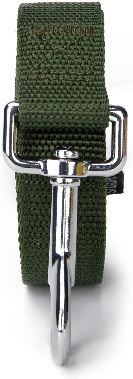 Siumouhoi Strong Durable 6 ft Nylon Dog Training Leash, 1 Inch Wide Traction Rope, for Small and Medium Dog (Military Green, 6 Feet)