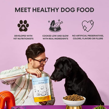 The Pets Table - Air Dried Dog Food Sampler 4 Pack - 16 Ounce Bags of Each: Beef & Berries, Chicken & Sweet Potato, Salmon & Whitefish, and Lamb & Beef - 16 Ounce (Pack of 4)