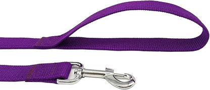 TAIAN 4FT/5FT/6FT Strong Dog Leash, Nylon Dog Leashes for Small Medium Large Dogs (Purple, 1 in x 10 ft)