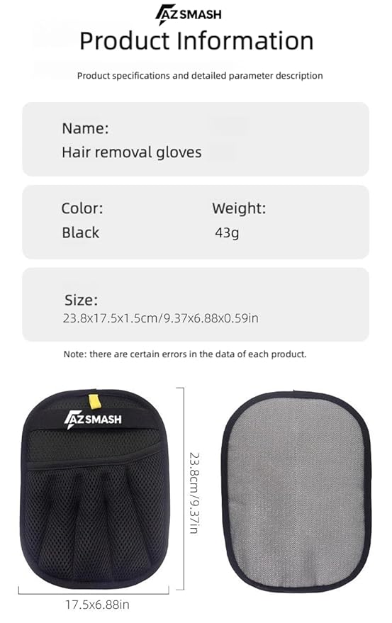 Pet Hair Removal Glove For Cats & Dogs, Upgraded Five Finger Design For Pet Hair Remover, Reusable Tool For Carpet, Sofa, Car Seat & Cloths by AZ SMASH