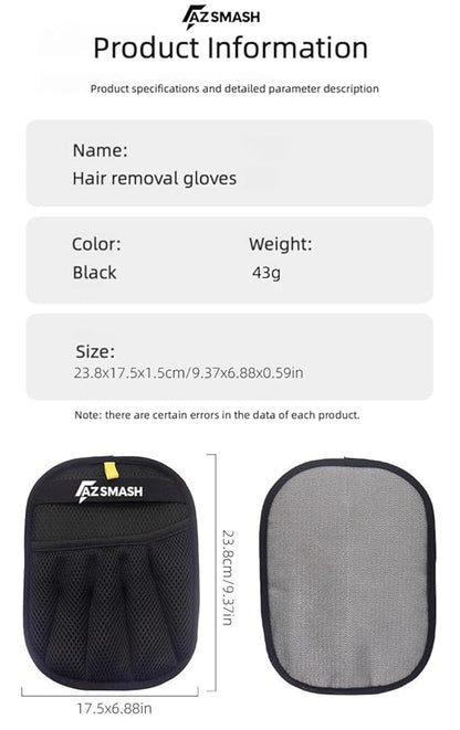 Pet Hair Removal Glove For Cats & Dogs, Upgraded Five Finger Design For Pet Hair Remover, Reusable Tool For Carpet, Sofa, Car Seat & Cloths by AZ SMASH