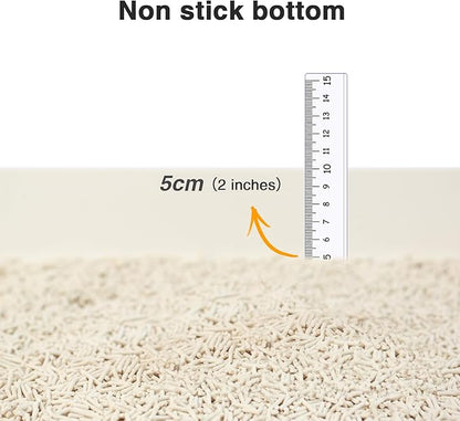 DI BI GRAMAS Cat Litter 24LB/4 Packs Dust-Free Clumping Tofu Cat Litter Quickly Absorb Odors Toilet Can Flush Into The Toilet Pure Natural tofu cat Litter (Original Flavor)