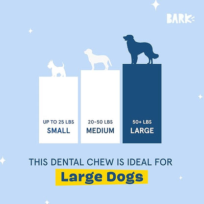 Barkbox Bright Durable Dental Chew Sticks for Dogs - 15 Chews Made for Tough Chewers, Large Breeds