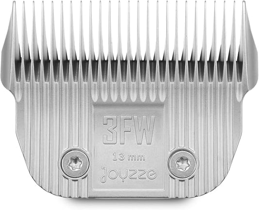 JOYZZE Raptor/Falcon Series A Wide Blade - Professional Grade Dog Clipper Grooming Blade, Detachable, Replacement Blades - Stainless Steel, Coated Ceramic,(A Series #3FW)