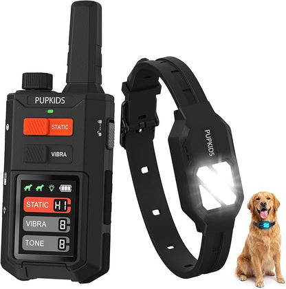 Dog Training Collar with 4 Powerful Modes - 4200FT E Collar for Dogs Training, IPX7 Waterproof Rechargeable Dog Shock Collar for 20-140 Lbs Dogs