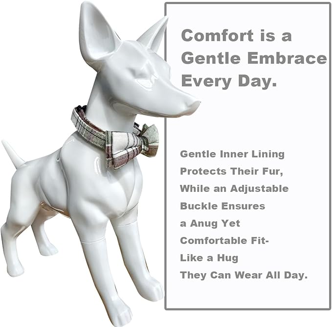 SuperBuddy Dog Collar and Leash,Breathable Adjustable Dog Collar-Safe Buckle-Collars for Small Medium Large Pet