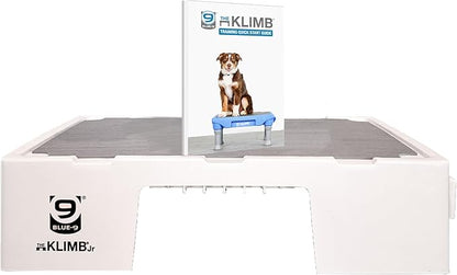 Blue-9 KLIMB Jr. Professionally Designed Dog Training Platform and DIY Guide for Behavior Basics, Made in The USA, White