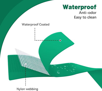 Waterproof Rubber Dog Collar, Odor-Resistant and Easy to Clean, Ideal for Daily Walks, Rainy Days, Swimming and Hiking, Fits Small Medium and Large Dogs