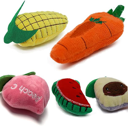 AZOFFYIU Cat Toys, Interactive Cat Toy for Indoor Cats, Soft and Durable Crinkle Sound Catnip Toys, Catnip Filled Mouse Cat Teething Chew Toy (Pack of 12) (002, Large)