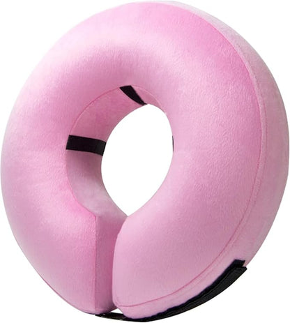 BENCMATE Inflatable Dog Cone Collar Alternative, Soft Dog Cone for Small Medium Large Dogs and Cats, Neck Recovery ECollar Donut Collar After Surgery (XXLarge, Pink)