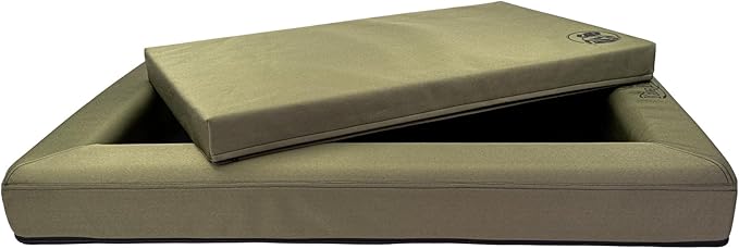 King Buck Orthopedic After-Hunt Dog Bed, Olive, S