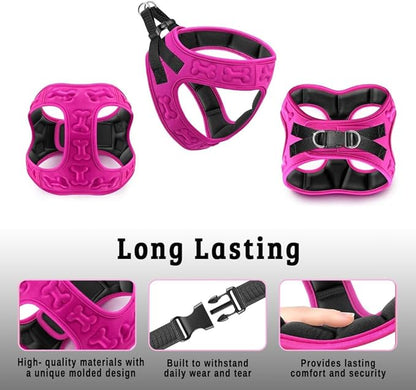 Comfort Fit Dog Harness Soft Padded No Pull Harness with Adjustable Buckles for Small Medium Large Dogs Step in Pet Vest with Easy Control Handle for Walking Jogging Running Training Dogs & Puppies