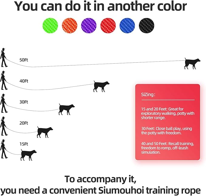 Dog/Puppy Obedience Recall Training Agility Lead - 15ft 20ft 30ft 40ft 50ft Training Leash - Great for Play, Camping, or Backyard (Brown, 15 Feet)