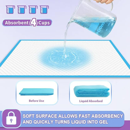 IMMCUTE Puppy Pee Pads 22"x23"-150 Count | Dog Pee Training Pads Super Absorbent & Leak-Proof | Disposable Pet Piddle and Potty Pads for Puppies | Dogs | Doggie| Cats | Rabbits