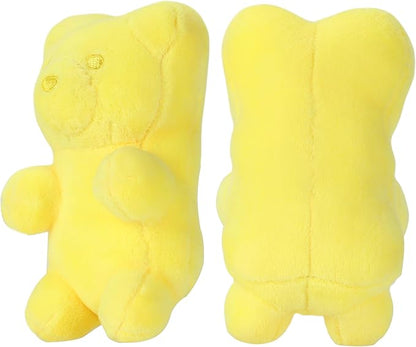 Chomp Haus Gummy Bear – Luxurious Plush Dog Toy with Squeaker, Premium Fabric, Embroidered Details, Designer-Inspired Chew Toy, Fun Gift for Small to Medium Dogs & Dog Lovers