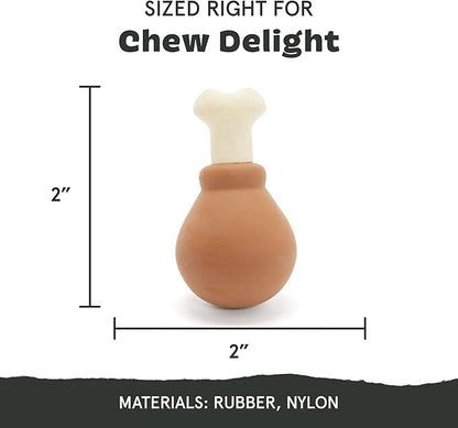 Barkbox Super Chewer Tough Dog Chew Toys for Aggressive Chewers, Dental Stimulating (Turkey - Small)