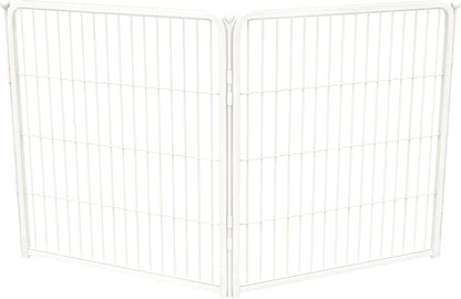 FXW Homeplus Unleashed Indoor Dog Playpen - Stress-Free and Safe Play, Heavy Duty 32 Inch 2 Panels Dog Pen for Puppy and Small Dogs, White│Patented