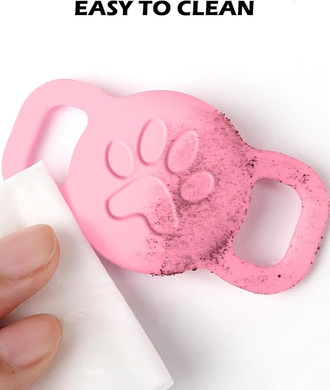 Dynmeow Dog Cat Collar Holder Compatible with Airtag, Anti-Lost Silcione Holder for 3/8 and 5/8 Inch Wide Collars, Pink, S(1 Pack)