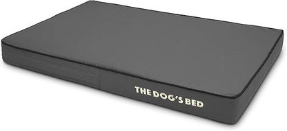 The Dog’s Bed Orthopedic Memory Foam Dog Bed, Medium Grey & Black, Waterproof, Supportive Dog Bed with Replaceable Covers, Veterinary Approved