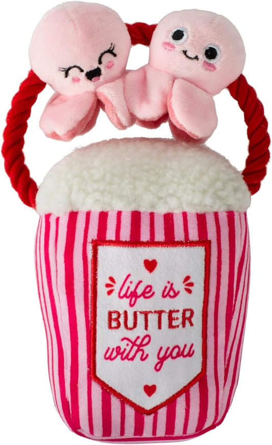 Fringe Studio Plush Dog Toy, My Heart Pops for You, Pet Shop Collection (314314)