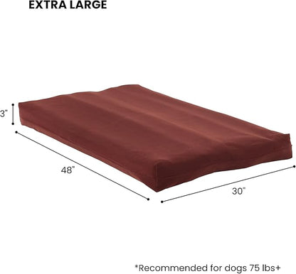 Happy Hounds Cooper Deluxe Reversible Crate Pad - Extra Large - Burgundy