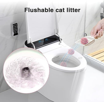 DI BI GRAMAS Cat Litter 12LB/2 Packs Dust-Free Clumping Tofu Cat Litter Quickly Absorb Odors Toilet Can Flush Into The Toilet Pure Natural tofu cat Litter (Peach)