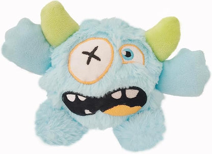 FCCUM Squeaky Plush Pet Toy Ball, Dental Care, Skin-Friendly and Soft and Relieve Stress,Dog Training Interactive Pet Cute Plush Fashionable Toy Ball (Sky Blue,Large)