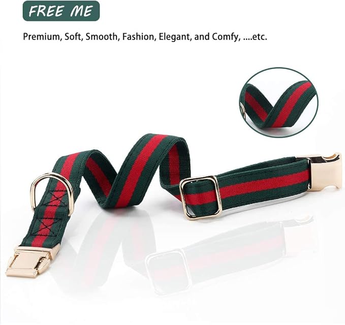 Premium Dog Collar, Cute Dog Collars Luxury Style, Durable Pet Collars with Metal Buckle Safety for Big Dogs