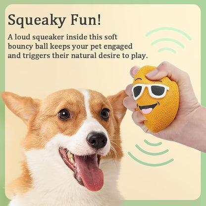 6 Pack Interactive Dog Toy Set,Squeaky Latex, Plush & Rope Toys for Small and Medium Dogs, Fun Chew Toys for Training, Play, and Exercise