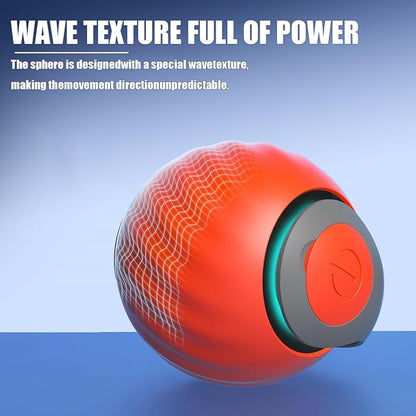 Yikuhot Interactive Cat Toys for Indoor Cats, 2Packs and 4 Tails Automatic Moving Cat Toys Ball,Cat Toy,Two Speed Tails Adjustment (Orange + Blue)