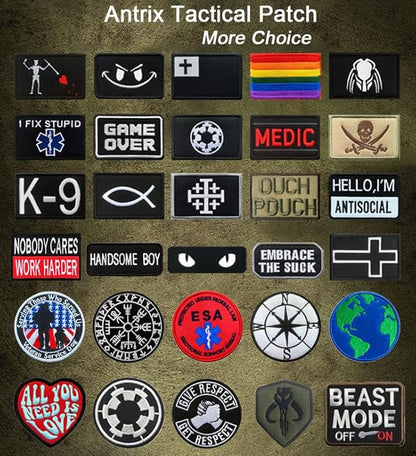 Antrix ESA Patch Protected Under Federal Law ESA Emotional Support Animal Emblem Embroidered Fastener Hook & Loop Tactical Patch for Animal Dogs Pets Harness Vest Clothes
