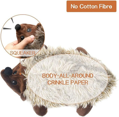 LEGEND SANDY Dog Squeaky Toys for Small Doggies, Puppy Toys for Teething Cute Small Breeds Toys Stuffed Plush Bundle Natural Cotton Puppy Rope, Dog Chew for Puppies Pet for Pet (Hedgehog)
