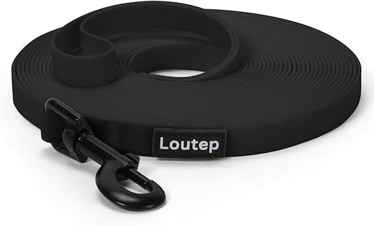 Waterproof Dog Leash 10ft, 16ft, 30ft, 50ft PVC Recall Long Line Dog Leash Beach Swimming Tracking Training Dogs Lead for Pet, Medium and Large Dogs